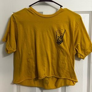 Mustard Yellow Crop Top